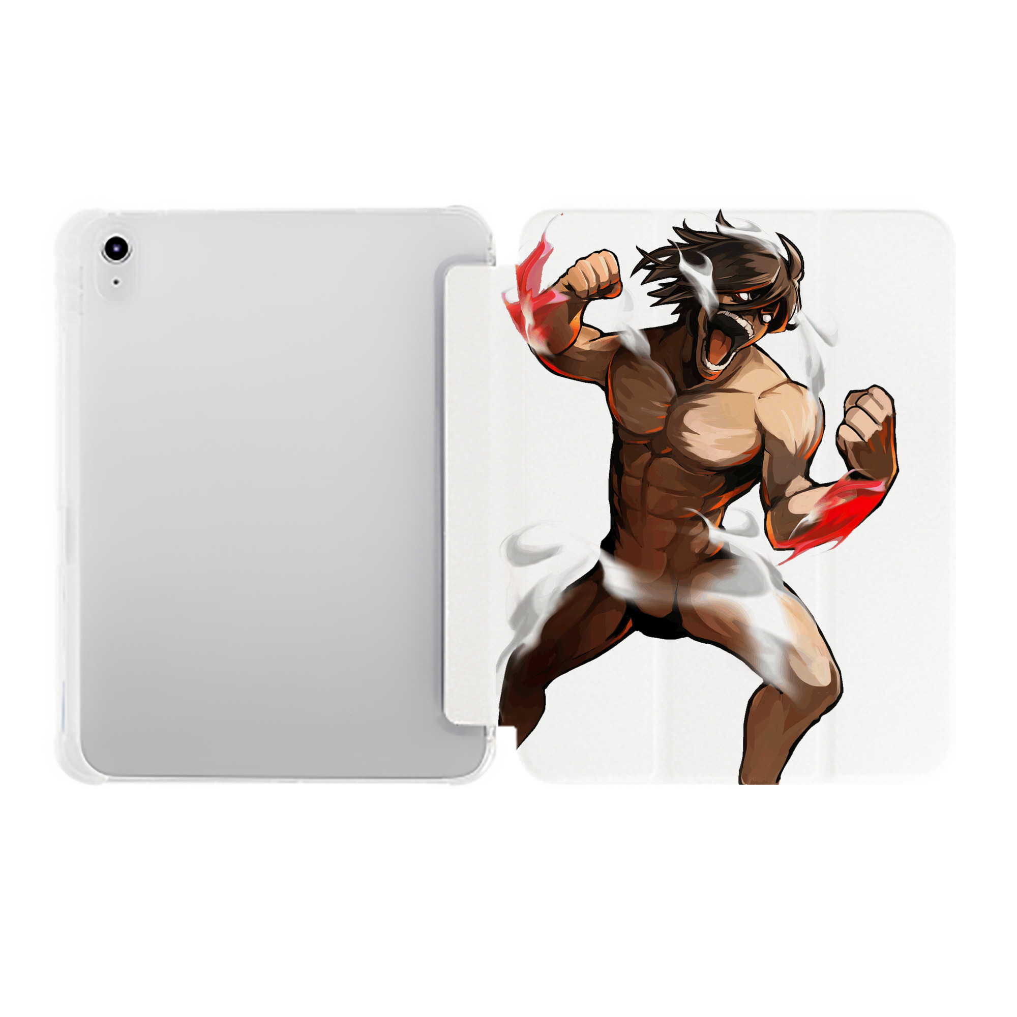 （画像用） 進撃の巨人 Attack on Titan IPad ケース ペン収納付き 三つ折りスタンド PUレザー×シリコン 対応機種9.5/10.5/10.9インチ